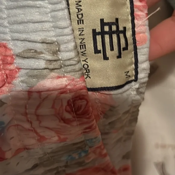 Eric Emanuel Teal Patterned Shorts - Picture 1 of 4